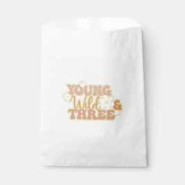 Young Wild en drie verjaardagen Shirt voor peuter Bedankzakje