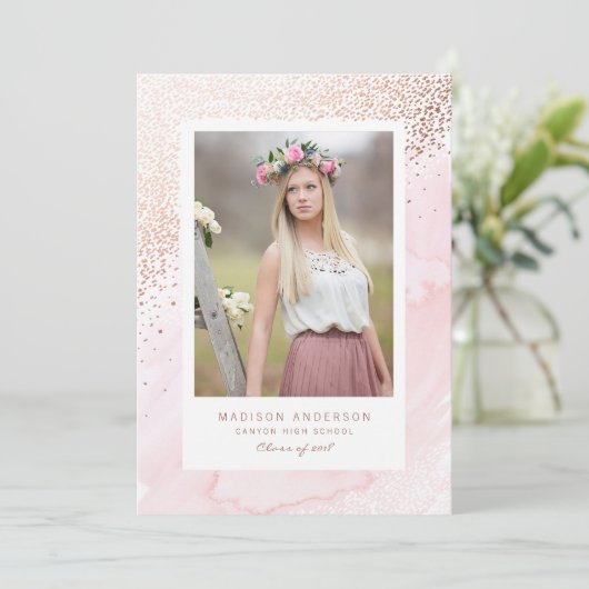 Young Wild en Free Afstuderen Aankondiging (Staand voorkant)