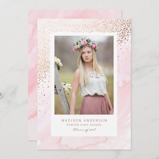 Young Wild en Free Afstuderen Aankondiging (Voorkant / Achterkant)