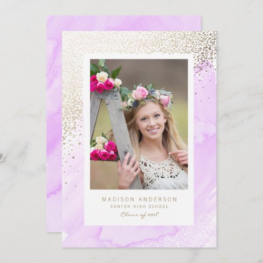 Young Wild en Free Afstuderen Aankondiging (Voorkant / Achterkant)