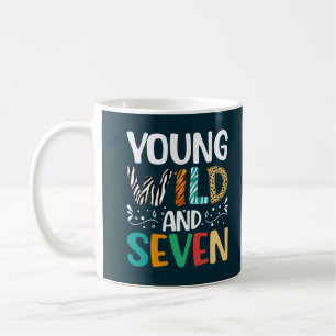 Young Wild en Seven Funny 7e Verjaardag Jongen Mei Koffiemok
