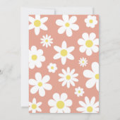 Young Wild en Three Boho Daisy 3e verjaardag Kaart (Achterkant)