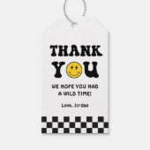 Young Wild en Three Boy 3rd Birthday Gift Label Cadeaulabel (Voorkant)