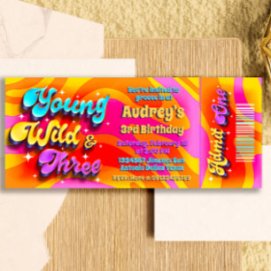 Young Wild en Three - Groovy Ticket Kaart