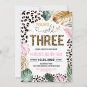 Young Wild en Three Leopard drukken Oerwoud verjaa Kaart (Voorkant)