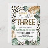 Young Wild en Three Leopard drukken Oerwoud verjaa Kaart (Voorkant)