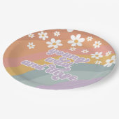 Young Wild en Three Retro Rainbow Papieren Bordje (Gekanteld)