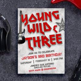 Young Wild en Three Rock Uitnodiging