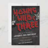 Young Wild en Three Rock Uitnodiging (Voorkant)