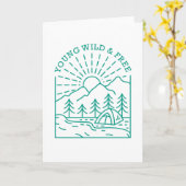 Young Wild Free Kaart (Gele Bloem)