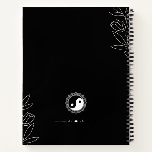 Young, Wild, & Free Yin-Yang Notebook Notitieboek (Achterkant)