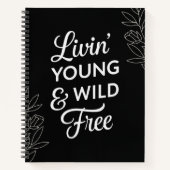 Young, Wild, & Free Yin-Yang Notebook Notitieboek (Voorkant)