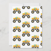 Young, wild  monster trucks boy birthday kaart (Achterkant)