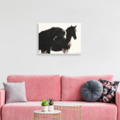 Young Wild Stallions Canvas Afdruk (Insitu (Woonkamer))