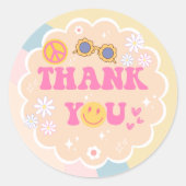 Young, Wild & Three Birthday Bedankt Sticker (Voorkant)