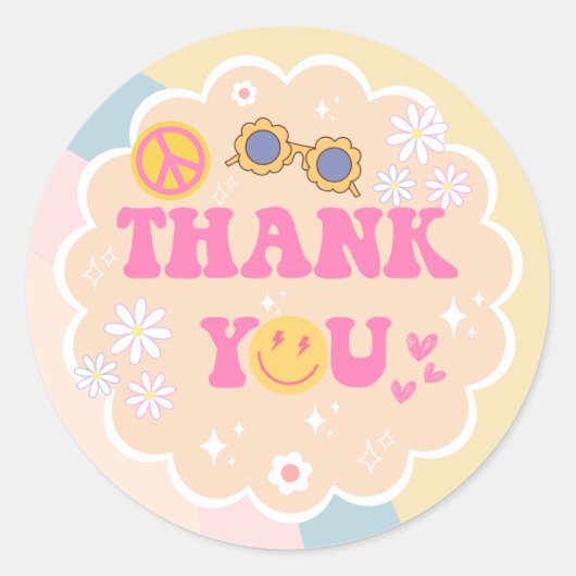 Young, Wild & Three Birthday Bedankt Sticker (Voorkant)