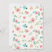 Young Wild & Three Birthday Invitation Kaart (Achterkant)