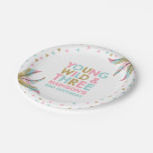 Young Wild & Three Birthday Party Paper Bord 7" (Gekanteld)