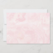 Young Wild & Three Boho Floral Pink Gold Birthday Kaart (Achterkant)