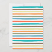 Young Wild Three Boys Third Birthday Invitation Kaart (Achterkant)