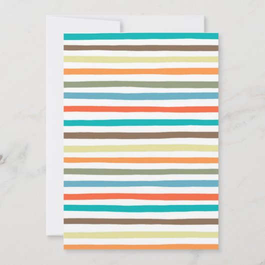 Young Wild Three Boys Third Birthday Invitation Kaart (Achterkant)