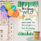 Young Wild & Three Boys Third Birthday Welkom Spandoek