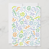 Young Wild & Three Confetti Balloon 3rd Birthday  Kaart (Achterkant)