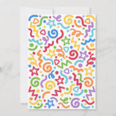 Young Wild & Three Confetti Balloon 3rd Birthday Kaart (Achterkant)