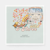 Young Wild & Three Daisy Bloemen van 2e verjaardag Servet (Voorkant)