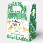 Young Wild & Three Dinosaur Boys Third Birthday Bedankdoosjes (Geopend)