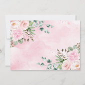 Young Wild & Three Floral Girl Oerwoud 3e verjaard Kaart (Achterkant)