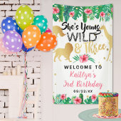 Young Wild & Three Girls Third Birthday Welcome Spandoek
