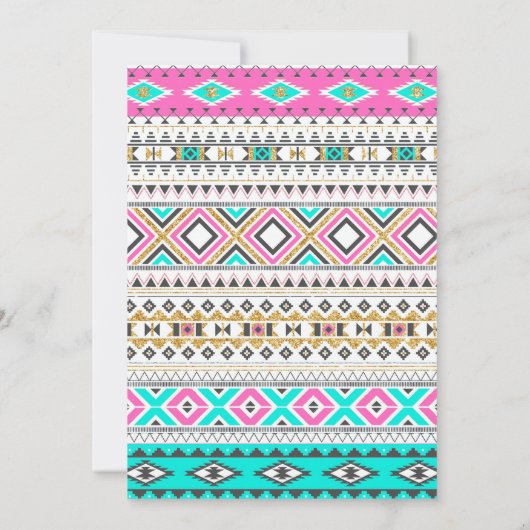 Young Wild & Three Girls Verjaardag Uitnodiging (Achterkant)