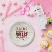 Young Wild & Three Paper Bord Rustic Lumberjack (Feest)