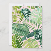 Young Wild & Three Pink Dinosaur Birthday Kaart (Achterkant)