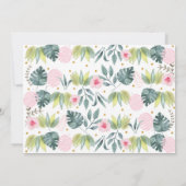 Young Wild & Three Pink Safari Birthday Kaart (Achterkant)