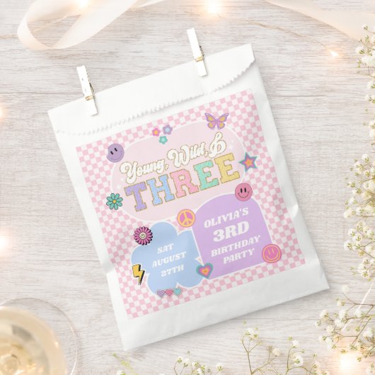 Young Wild & Three Preppy Patch 3e verjaardagsfees Bedankzakje (Geknipt)