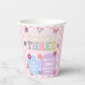 Young Wild & Three Preppy Patch 3e verjaardagsfees Papieren Bekers (Voorkant)