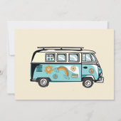 Young Wild Three Retro Rainbow 3rd Birthday Kaart (Achterkant)