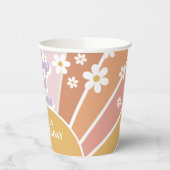 Young Wild Three Retro Sunshine Rainbow Paper Cups Papieren Bekers (Links)