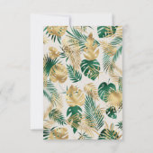 Young Wild Three Safari Green Ecru 3rd Birthday Kaart (Achterkant)