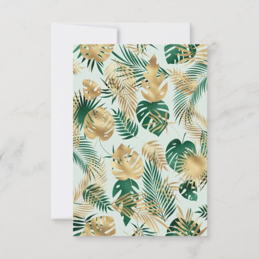 Young Wild Three Safari Pastel Green 3rd Birthday Kaart (Achterkant)