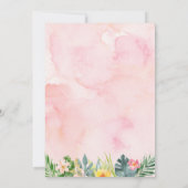 Young Wild & Three Tropical Safari Girl Birthday Kaart (Achterkant)