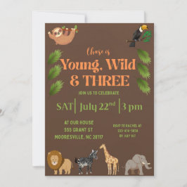 Young Wild & Three Uitnodiging