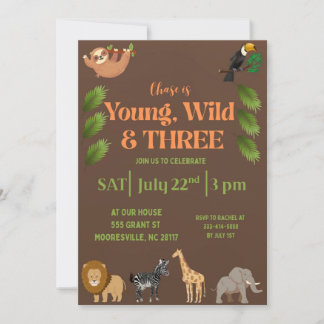 Young Wild & Three Uitnodiging