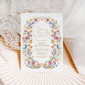 Young Wild & Three Wildflower Meadow 3e verjaardag Kaart