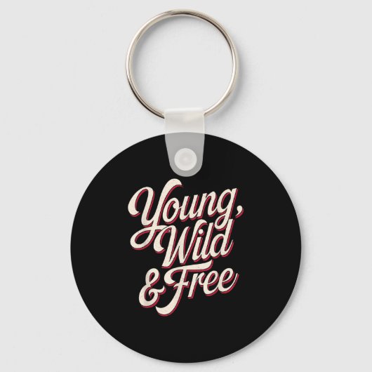 Young Wild Women Motivational Men Kids  Sleutelhanger (Voorkant)