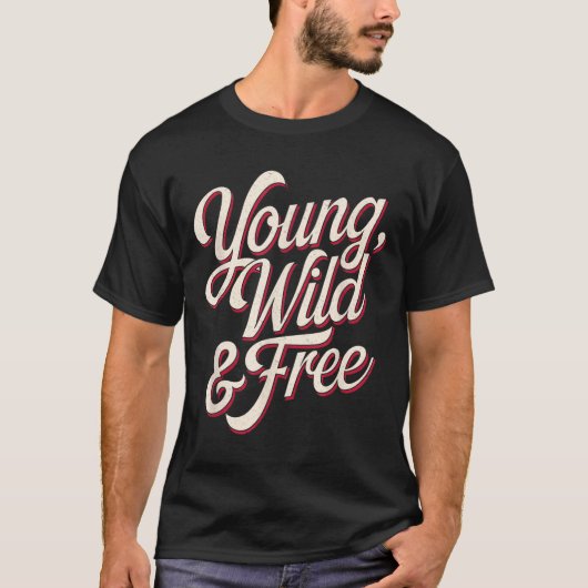 Young Wild Women Motivational Men Kids  T-shirt (Voorkant)