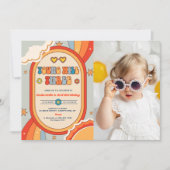 Young Will Three Groovy Retro Regenboog Verjaardag Kaart (Voorkant)