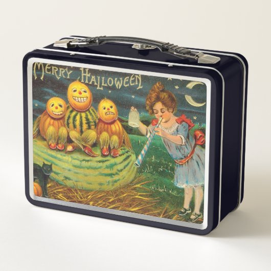 Young Witch's Brew: Pompoen Mannen op Magick Altar (Achterkant)